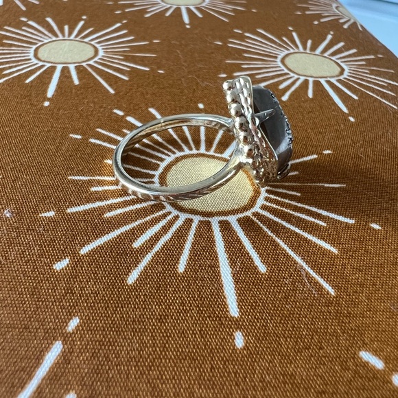Kendra Scott Ring - Gold Band / Druzy Stone - Picture 5 of 5